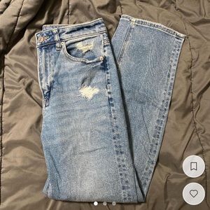 American eagle mom straight jeans